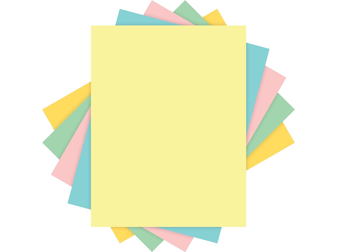 Domtar 30% Recycled Colored Paper, 20 lbs., 8.5