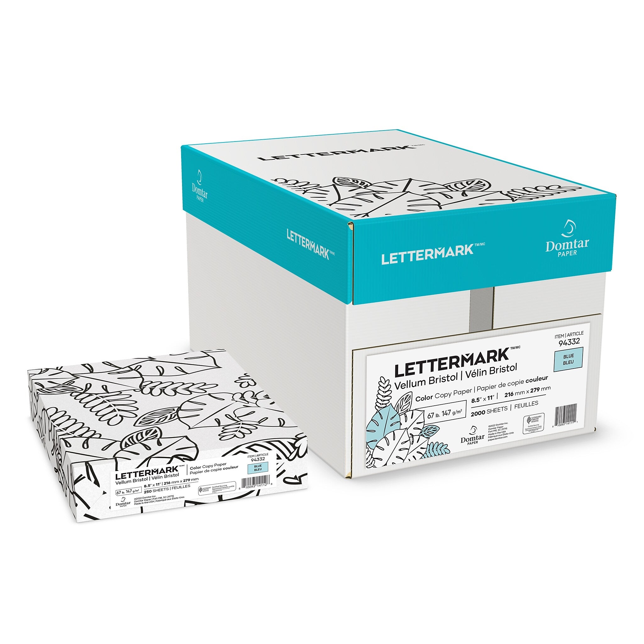 Domtar 67 lb. Cardstock Paper, 8.5