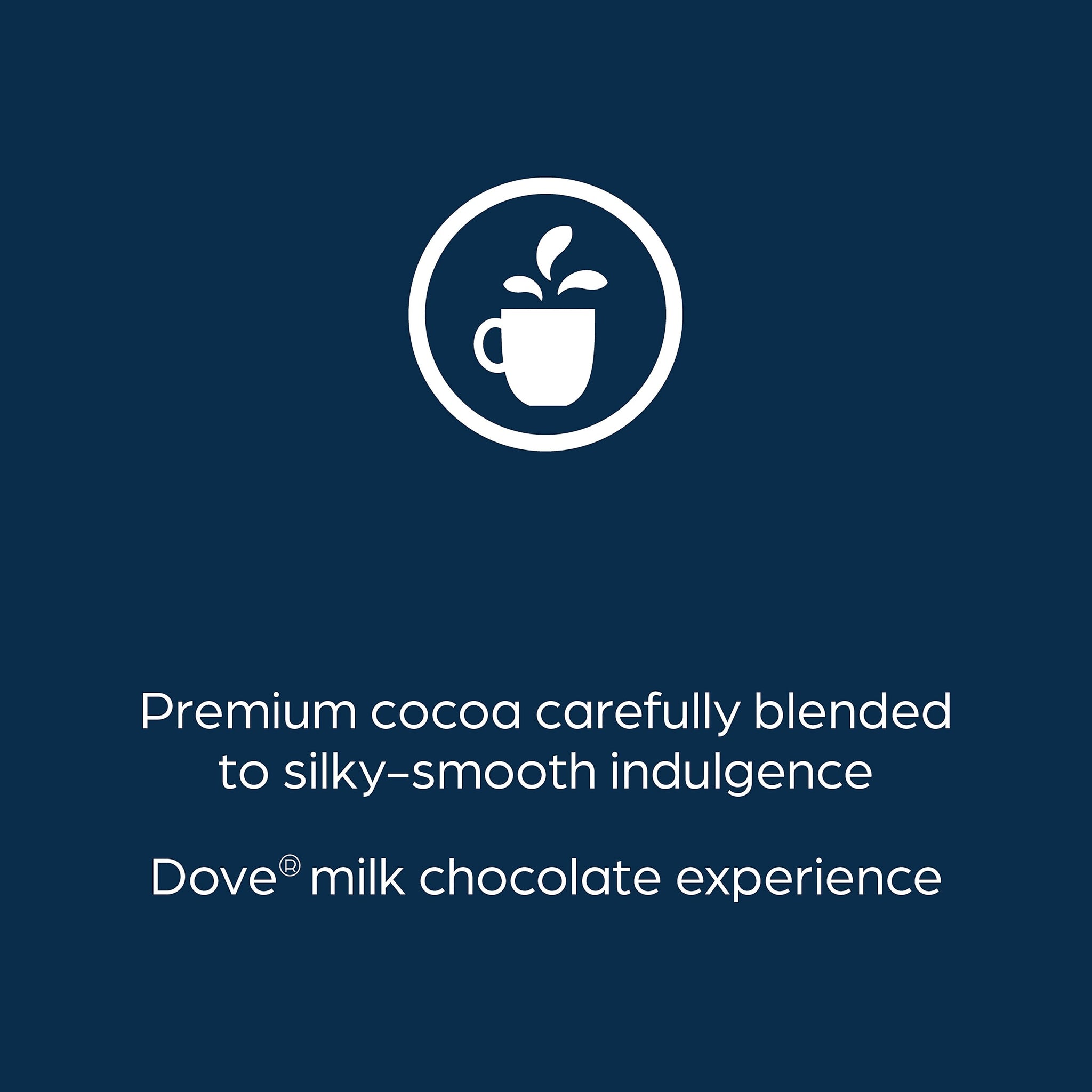 Dove Silky Smooth Milk Chocolate Hot Cocoa, Flavia Freshpack, 72/Carton