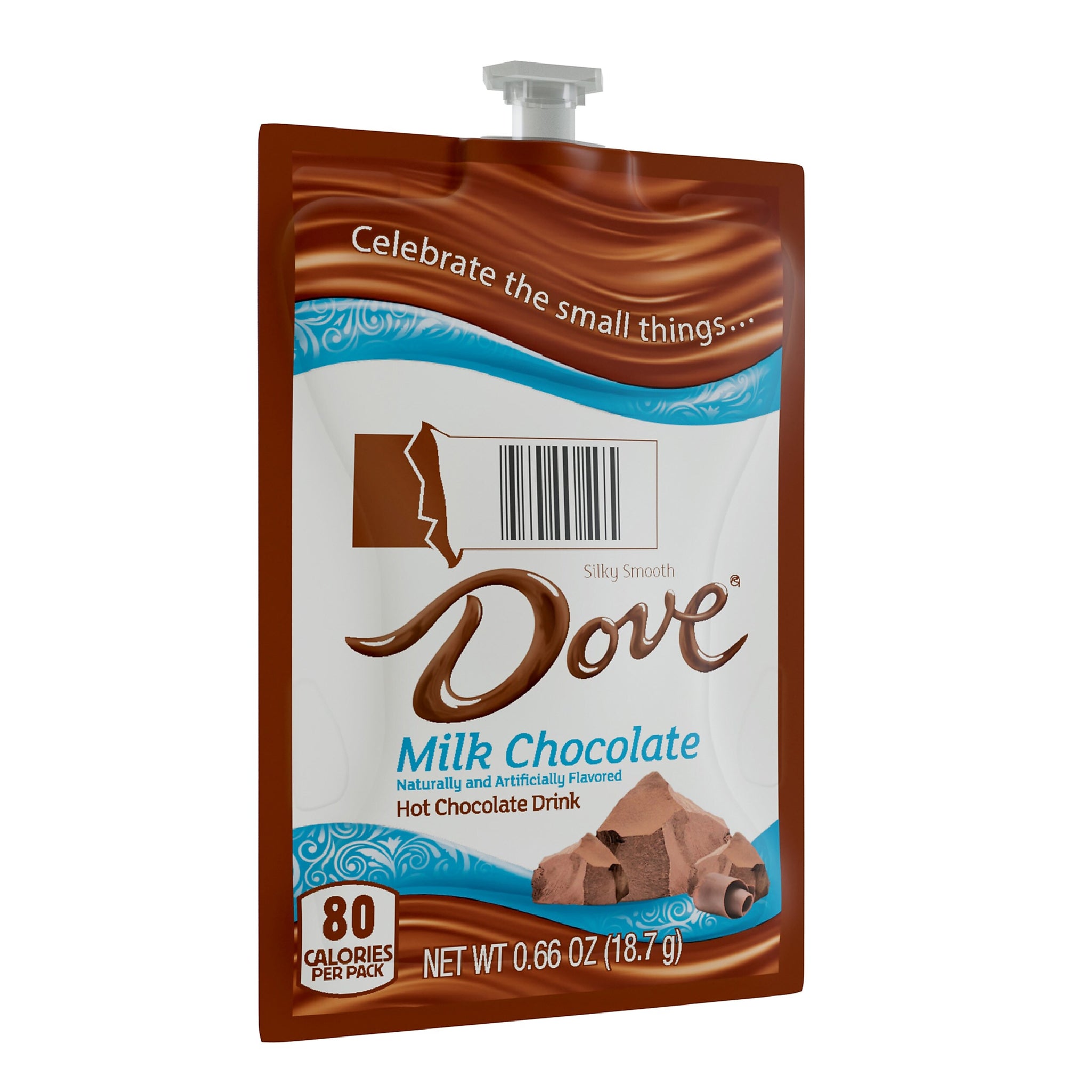 Dove Silky Smooth Milk Chocolate Hot Cocoa, Flavia Freshpack, 72/Carton