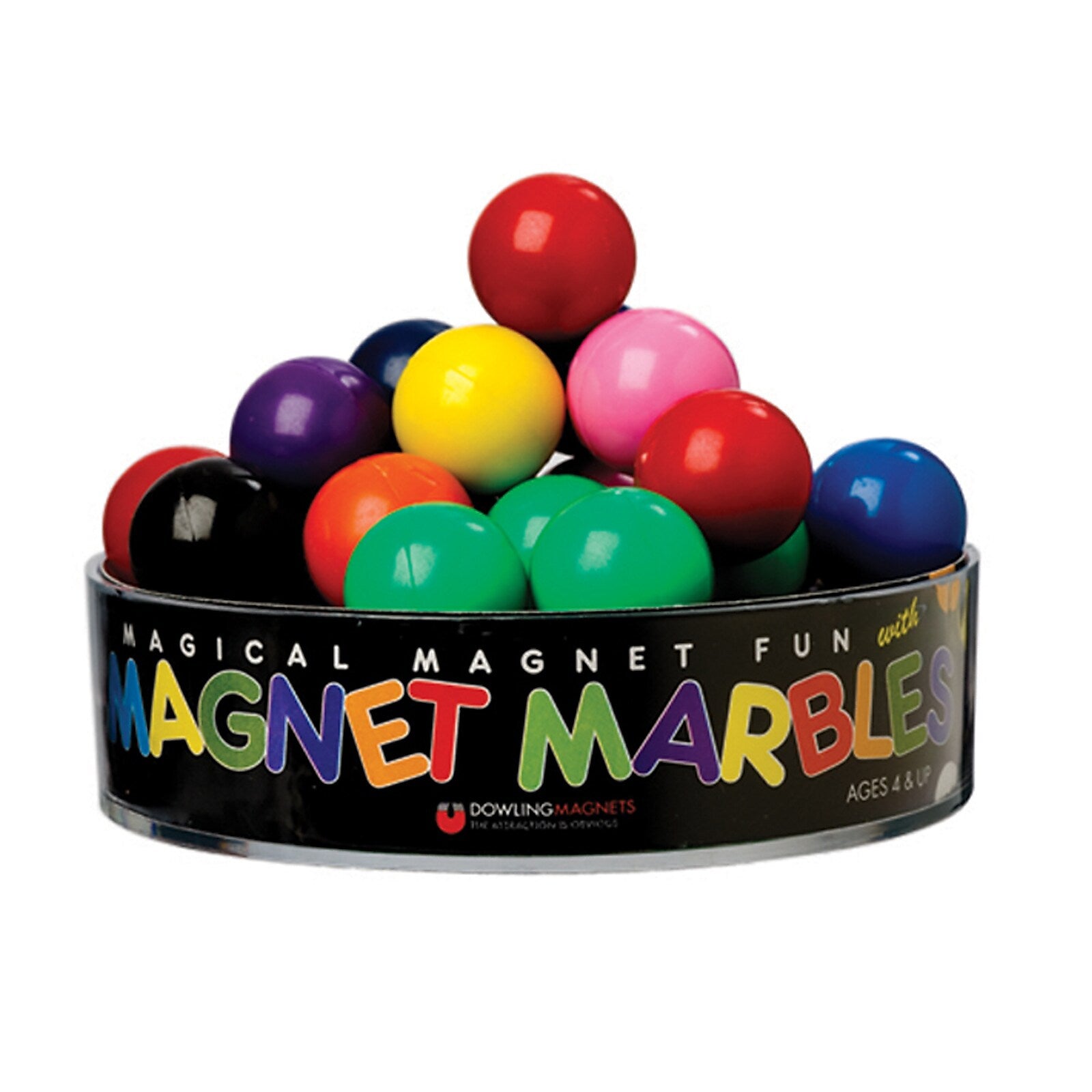 Dowling Magnets 20 Magnet Marbles, Assorted Colors, 3 Packs
