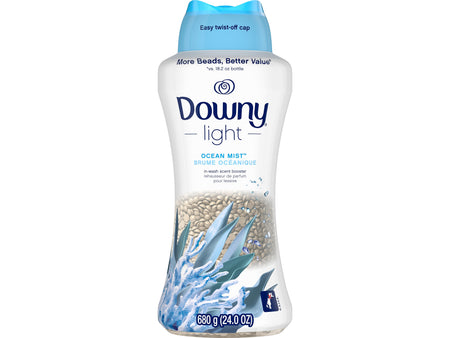 Downy Light In-Wash Scent Booster Beads, Ocean Mist, 24 oz.