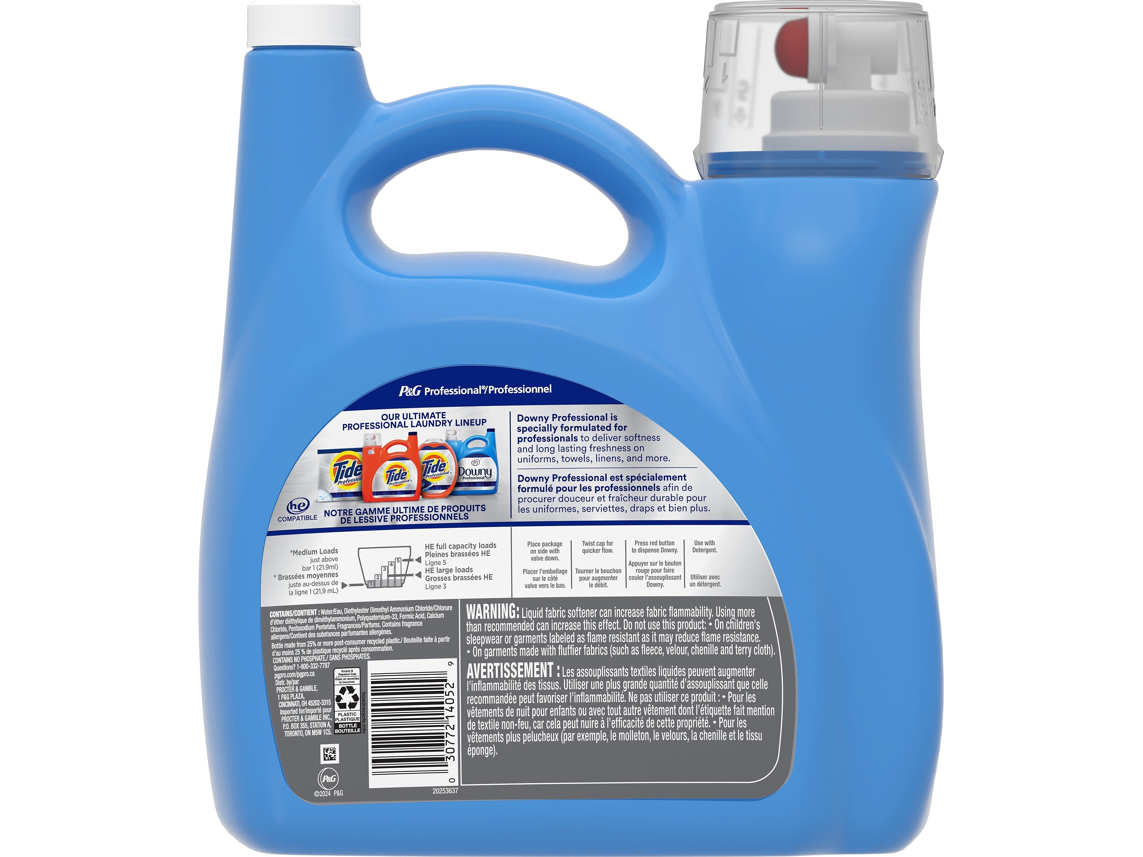 Downy Professional Fabric Softener, Clean & Fresh Scent, 190 Loads, 140 fl. oz.