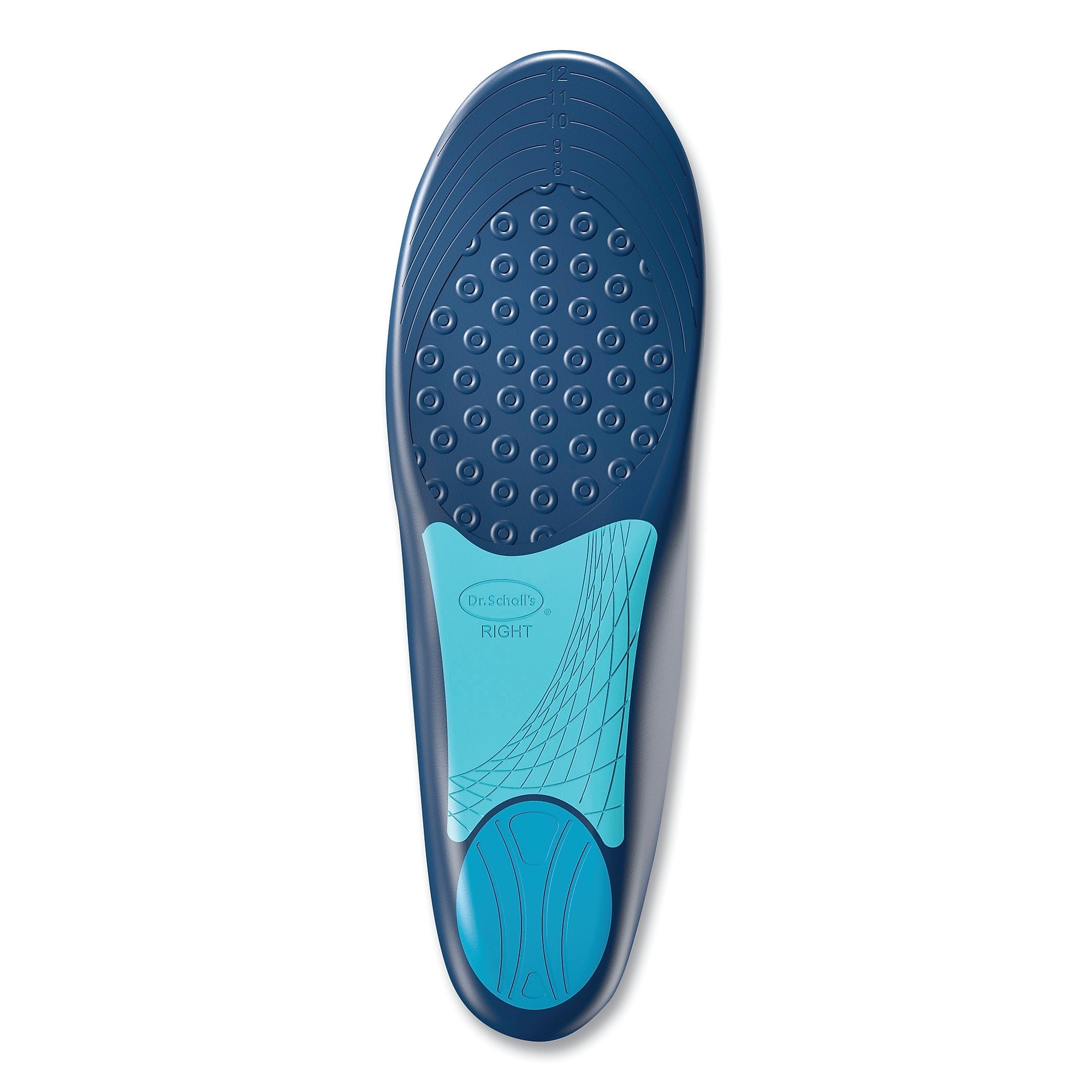 Dr. Scholl's Plantar Fasciitis All-Day Pain Relief Orthotics for Women, Women Size 6 to 10, Blue