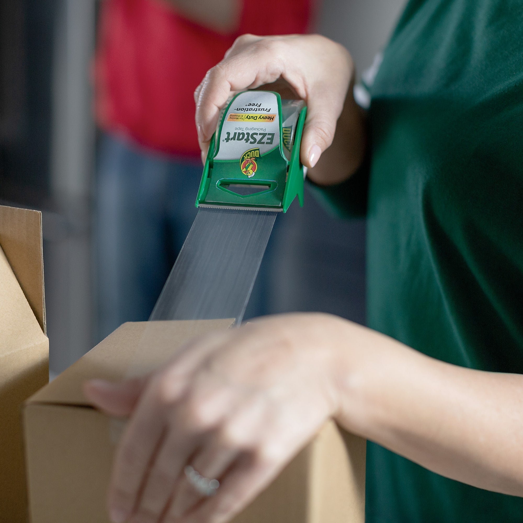 Duck EZ-Start Packing Tape with Dispenser, 1.88