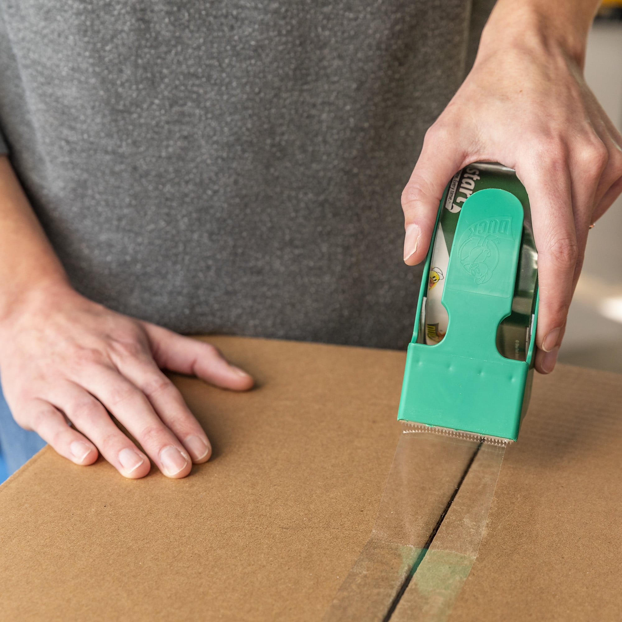 Duck EZ-Start Packing Tape with Dispenser, 1.88
