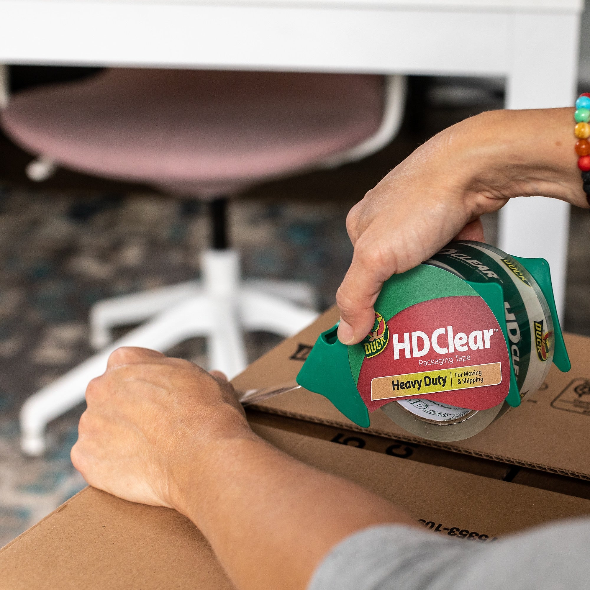 Duck HD Clear Heavy Duty Packing Tape, 1.88