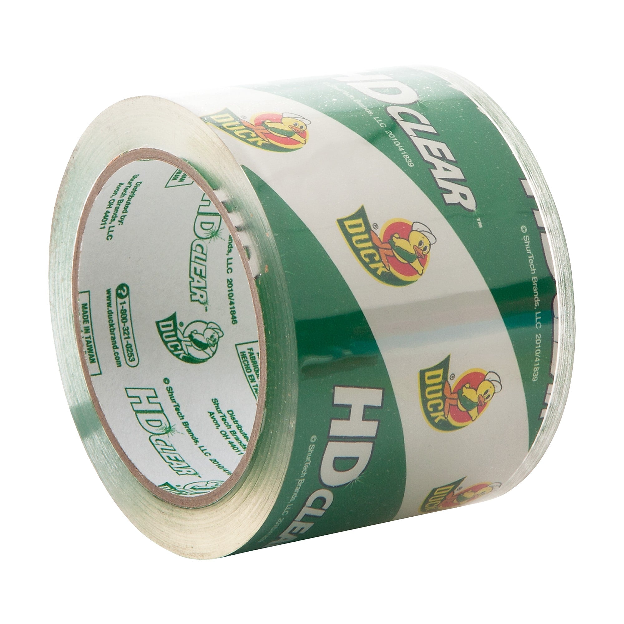 Duck HD Clear Heavy Duty Packing Tape, 3