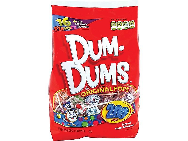 Dum Dums Lollipops, Assorted Flavors, 33.9 oz., 200 Pieces