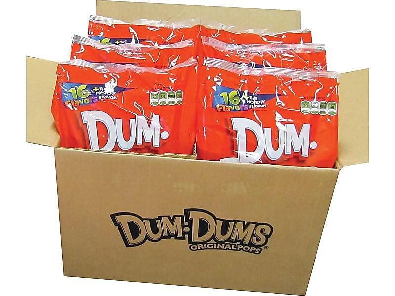 Dum Dums Original Lollipops, Assorted Flavors, 32 oz., 1200 Pieces