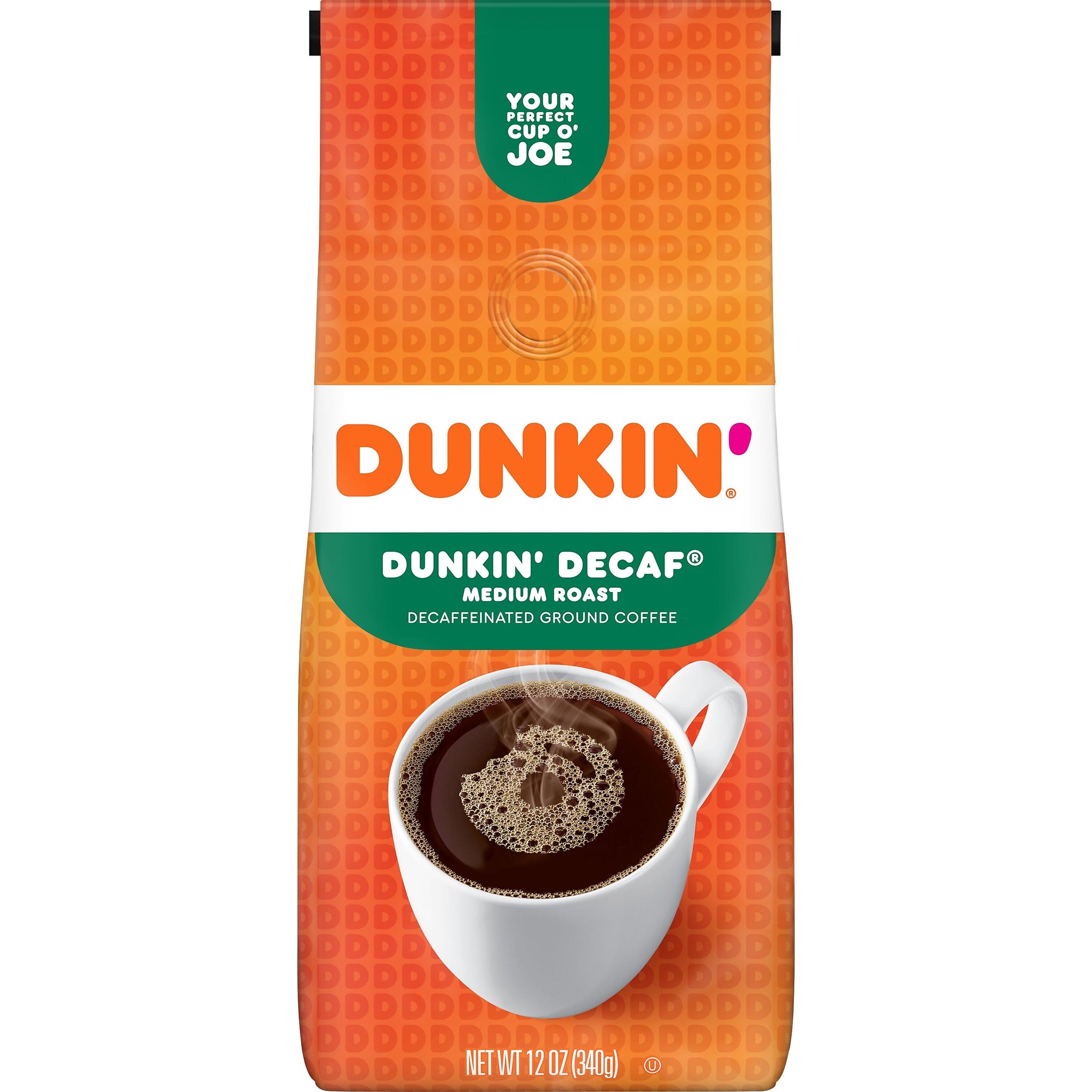 Dunkin' Decaf Ground Coffee, Medium Roast