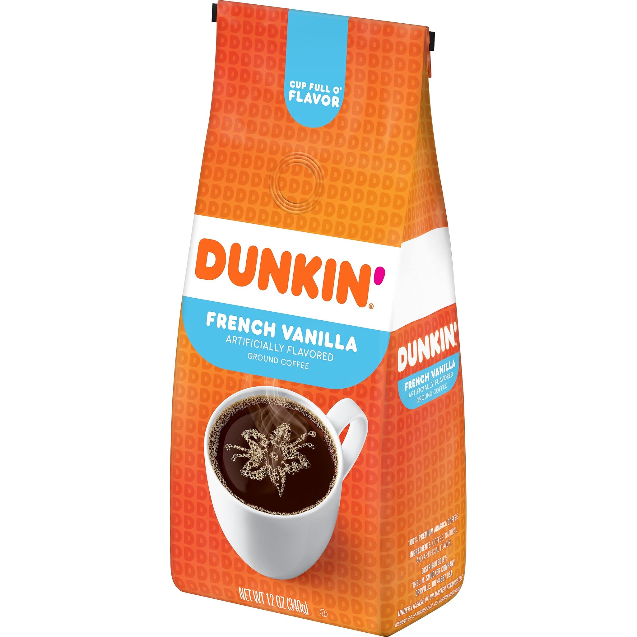 Dunkin' French Vanilla Ground Coffee, 12 oz. Bag
