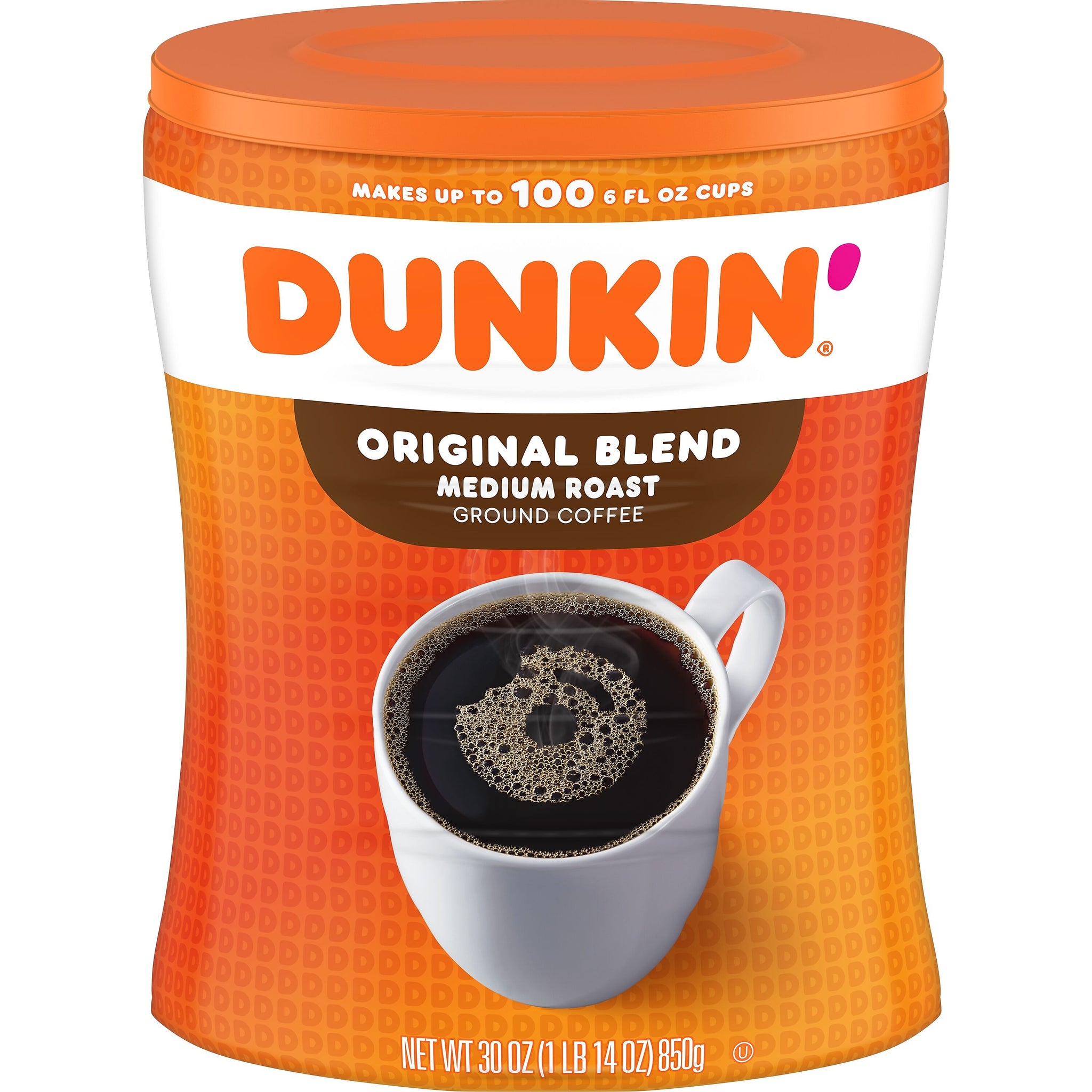 Dunkin' Original Blend Ground Coffee, Medium Roast, 30 oz. Canister