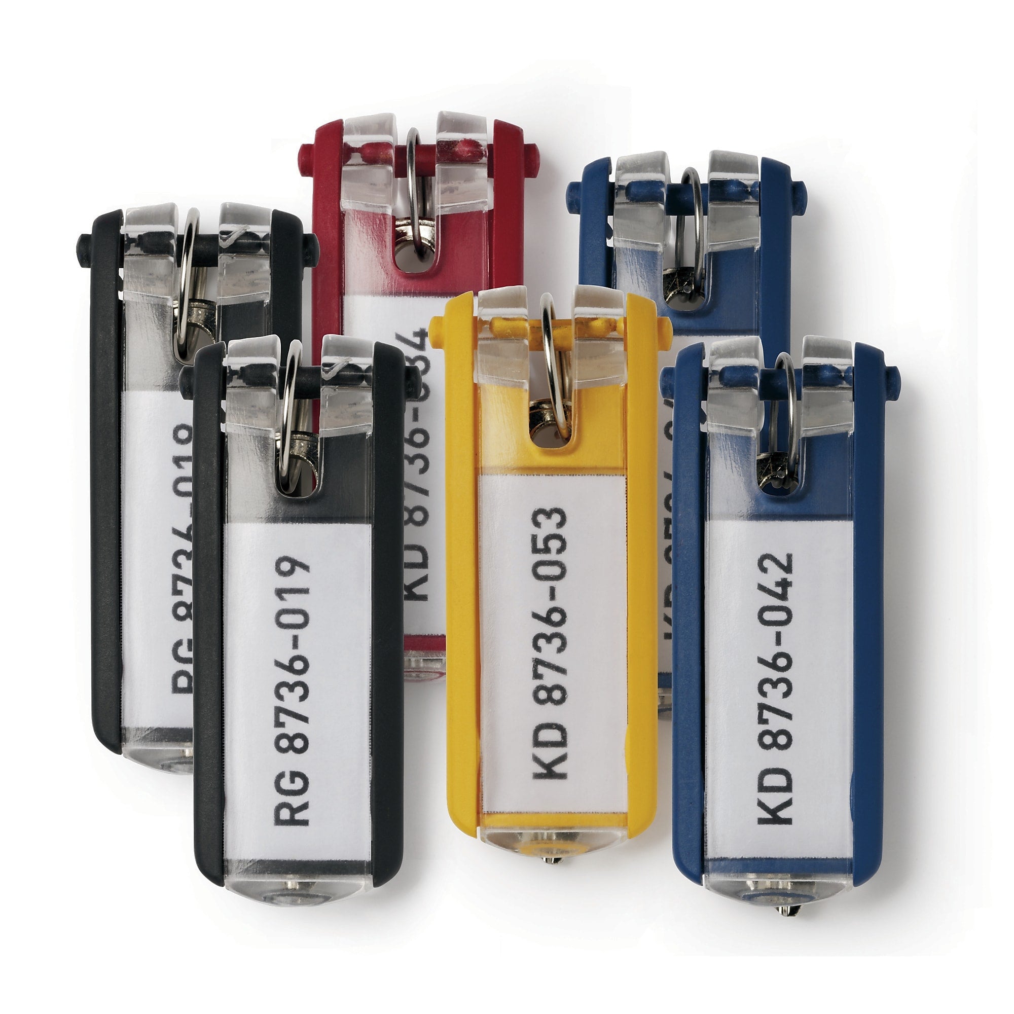 DURABLE Key Tags, Assorted Colors, 24/Pack