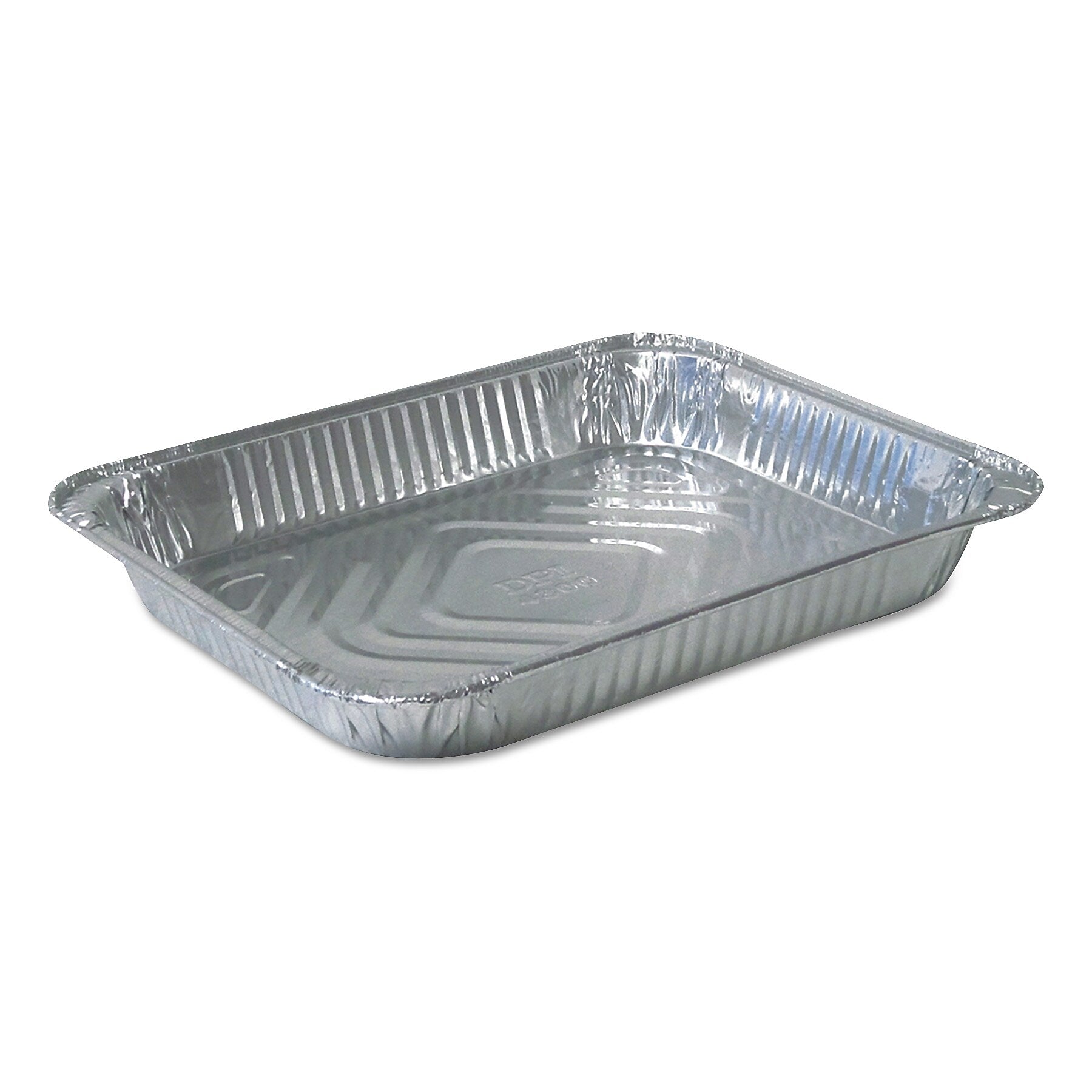 Durable Packaging Aluminum Steam Table Pans, Half Size, Shallow, 100/Carton