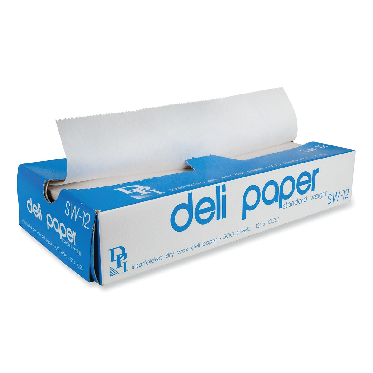 Durable Packaging Interfolded Deli Sheets, 10.75 x 12, Standard Weight, 500 Sheets/Box, 12 Boxes/Carton