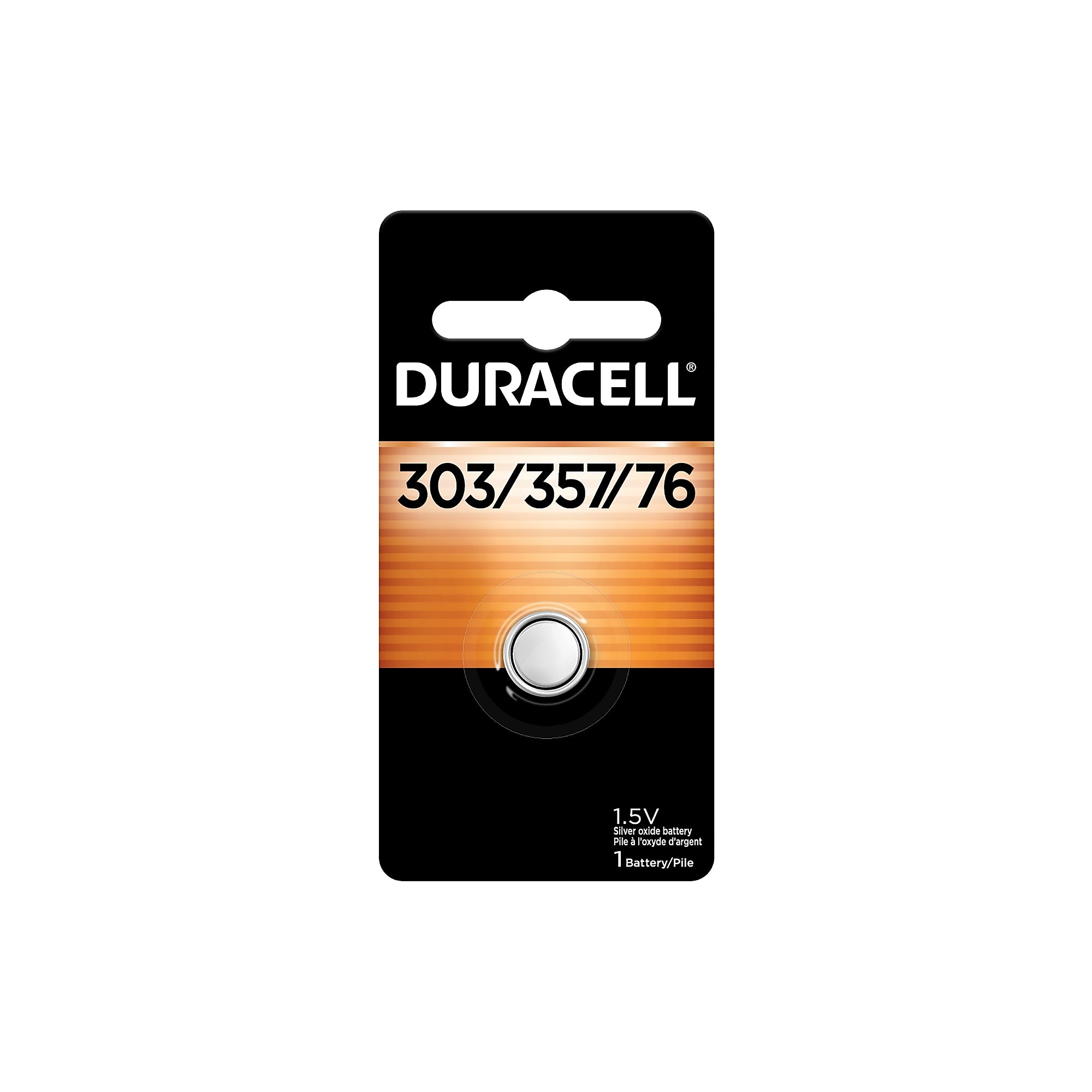Duracell 303/357/76 Silver Oxide Battery