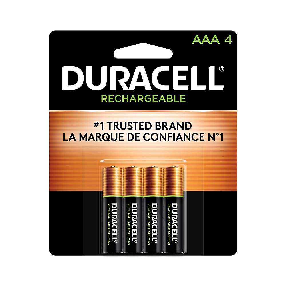 Duracell AAA NiMH Battery, 4/Pack