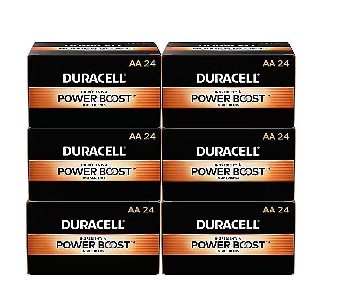 Duracell Coppertop AA Alkaline Battery, 144/Carton