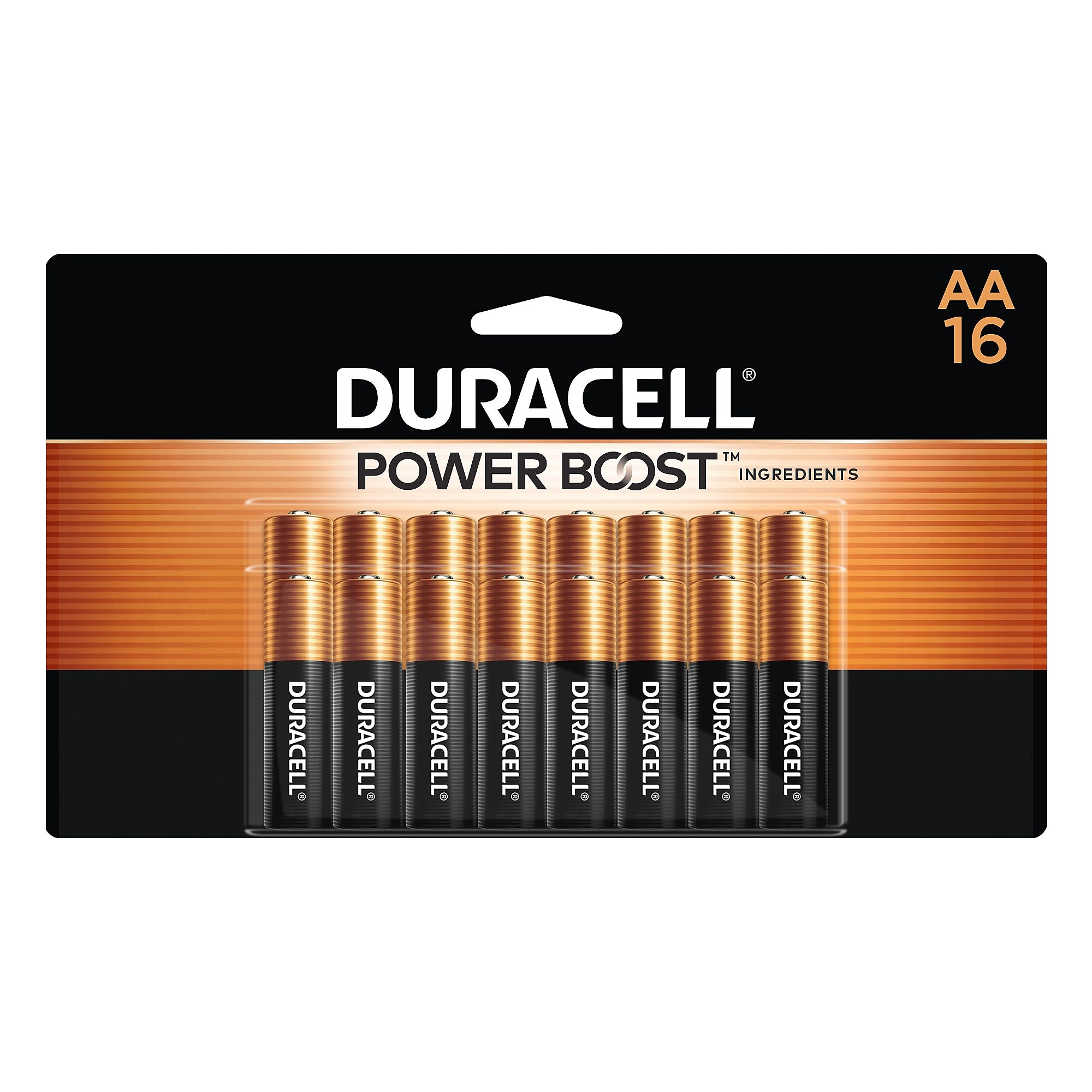 Duracell Coppertop AA Alkaline Battery, 16/Pack