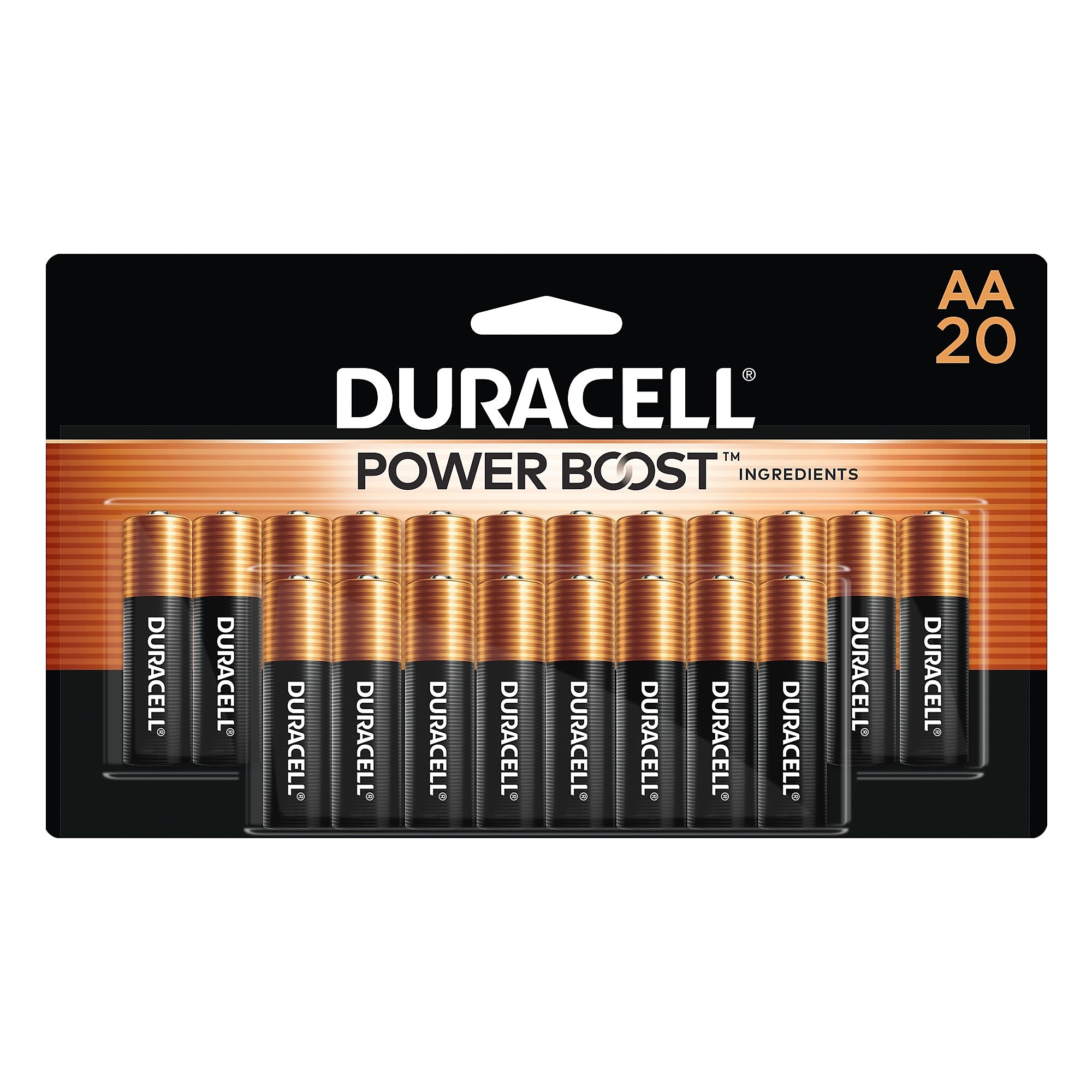 Duracell Coppertop AA Alkaline Battery, 20/Pack