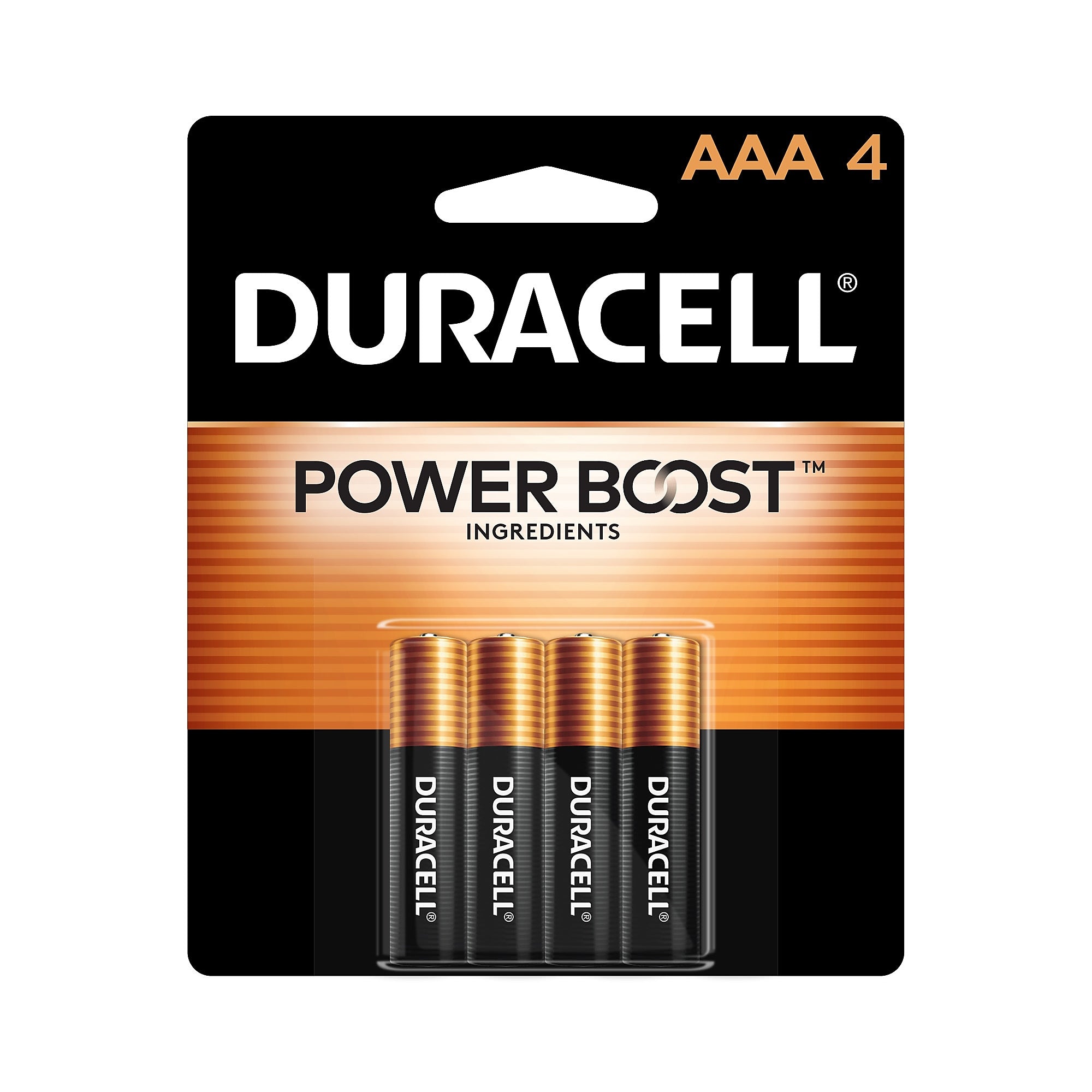 Duracell Coppertop AAA Alkaline Battery, 4/Pack