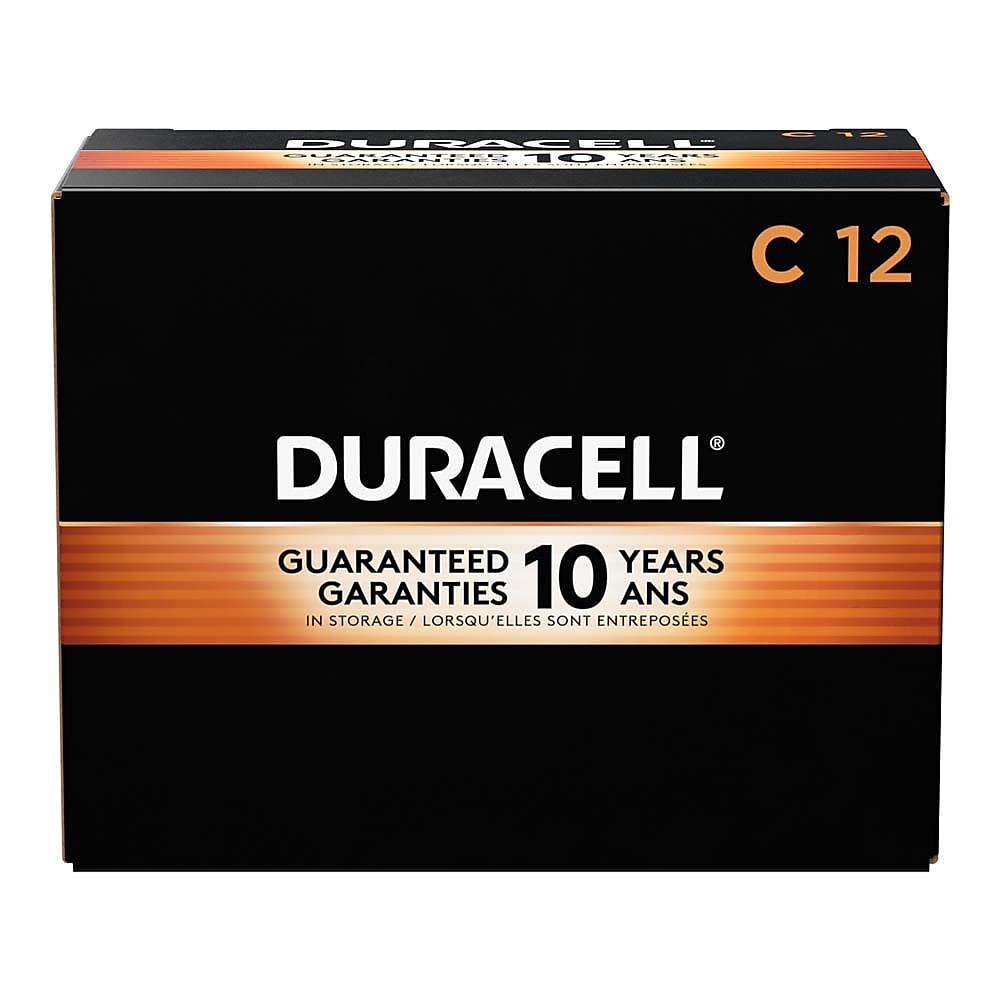 Duracell Coppertop C Alkaline Batteries, 12/Pack