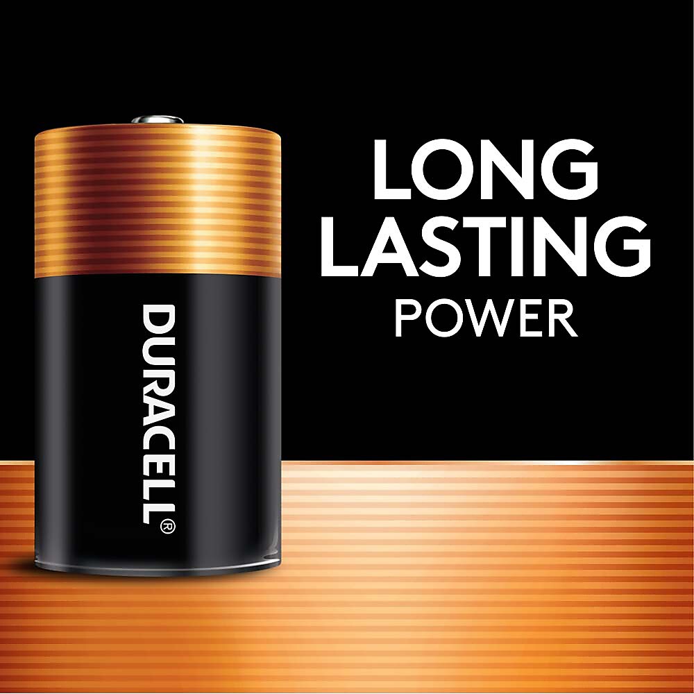 Duracell Coppertop D Alkaline Batteries, 12/Pack