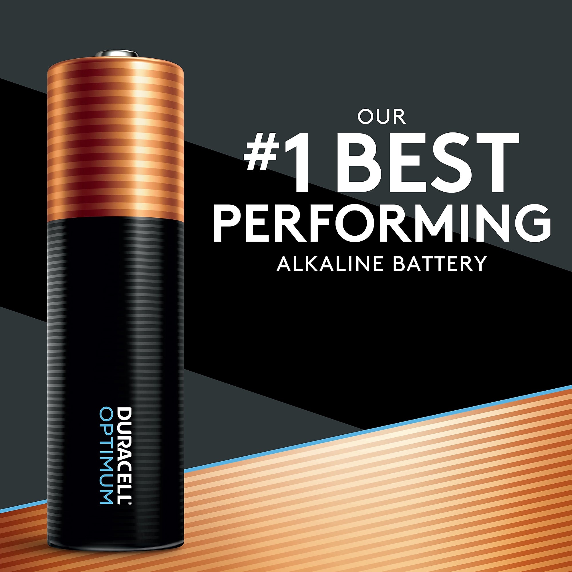 Duracell Optimum AA Alkaline Batteries, 8/Pack