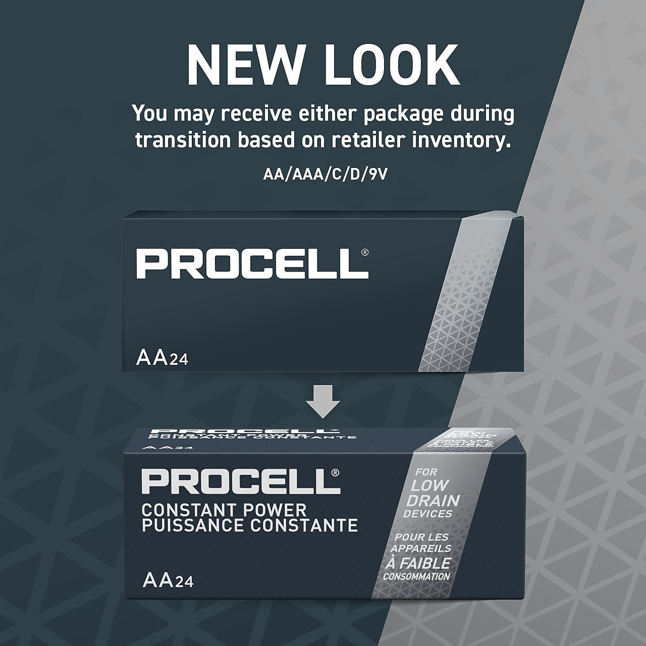 Duracell Procell AA Alkaline Battery, 24/Pack