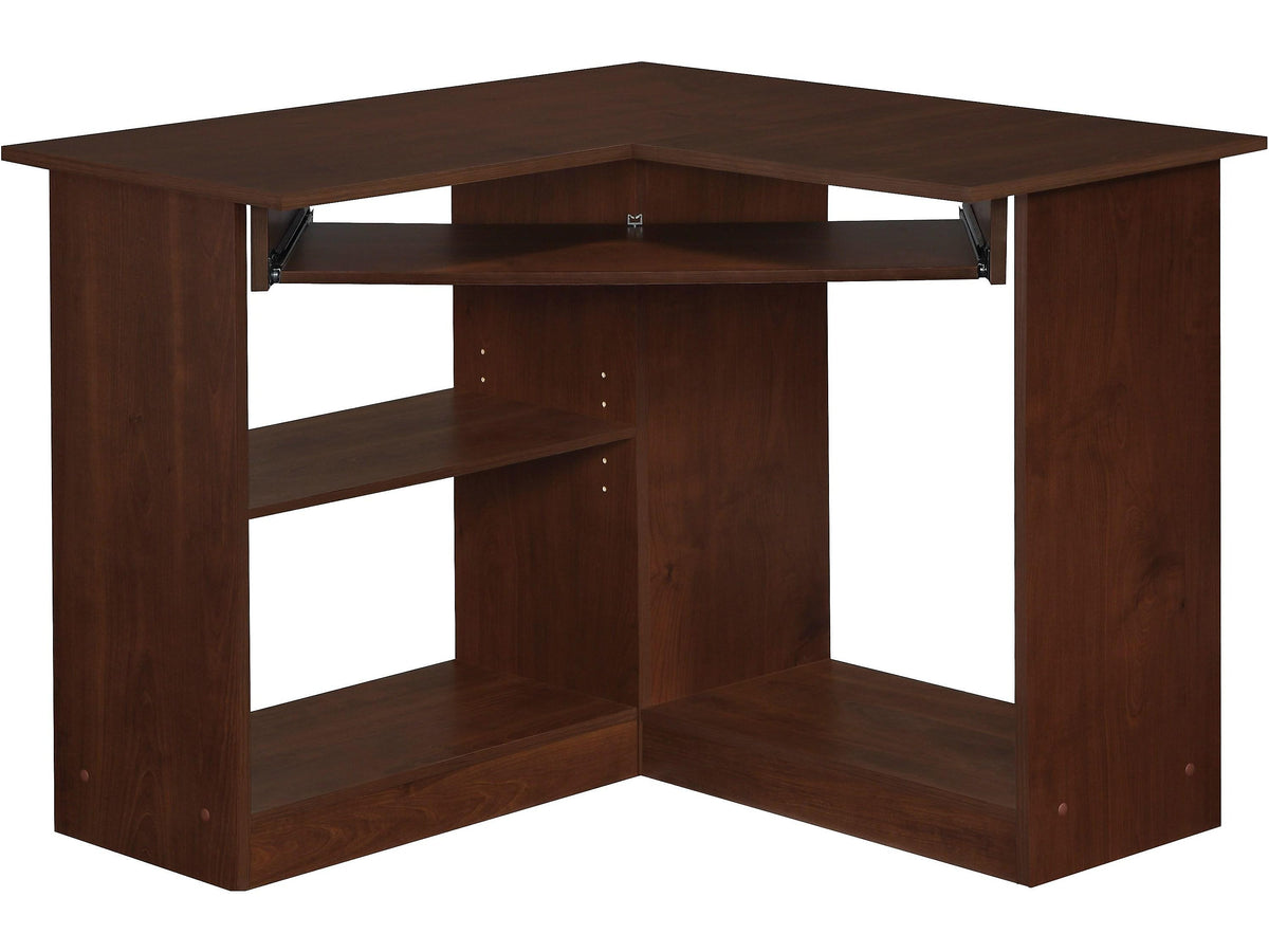 Easy 2 Go 36"W Corner Desk, Brown