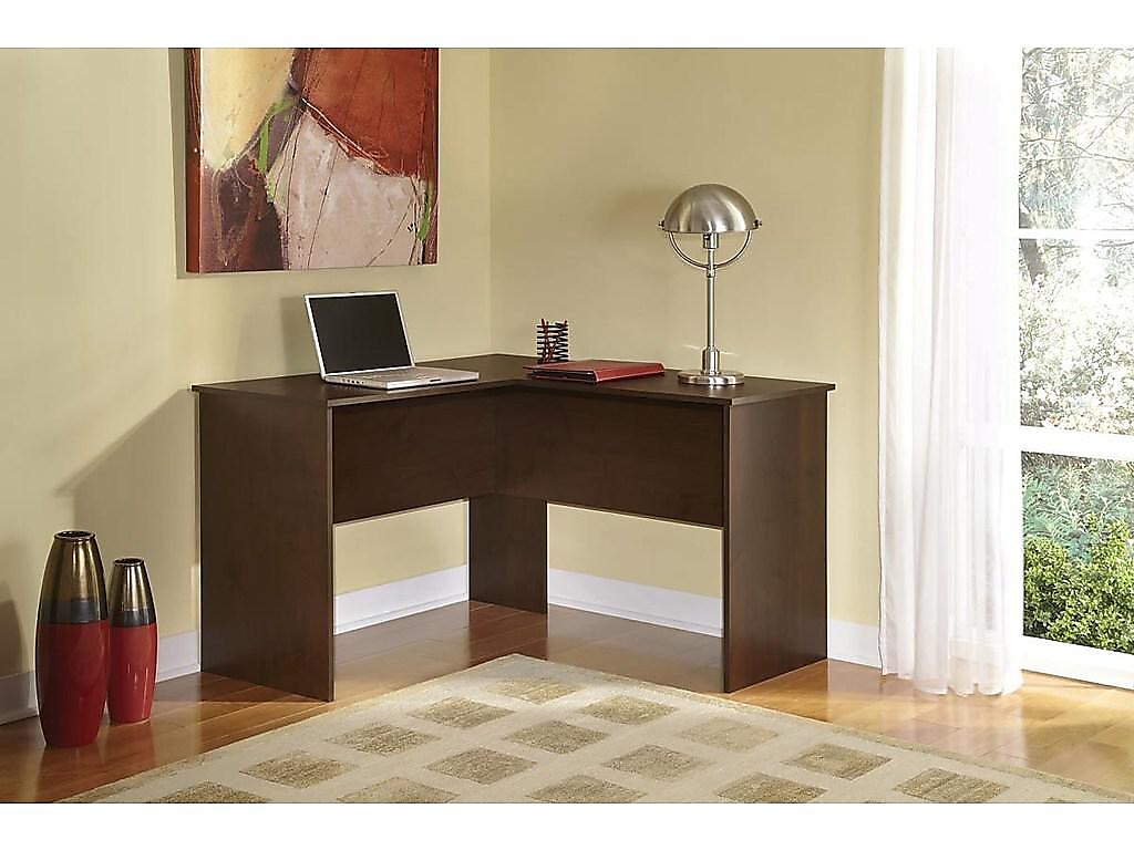 Easy 2 Go 48"W Corner Desk, Brown