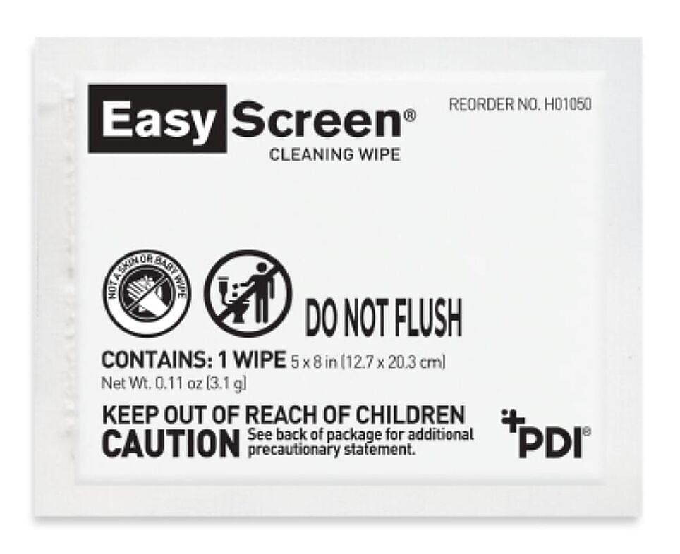 Easy Screen Cleaning Wipes, 50/Pack, 10 Packs/Carton