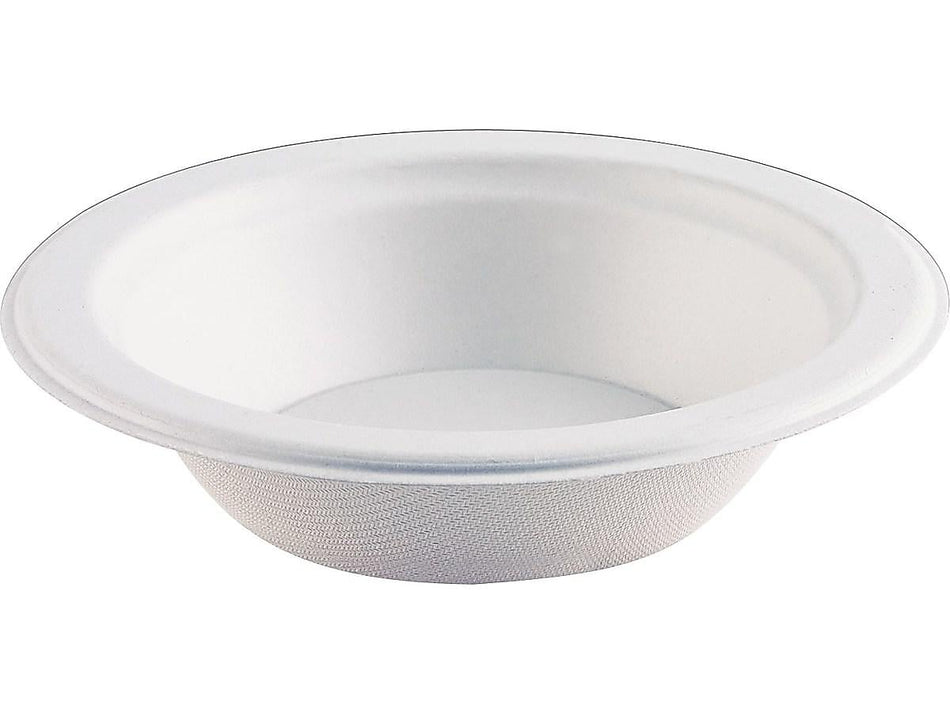 Eco-Products® Sugarcane Standard Bowls, 12oz., White, 1000/Carton