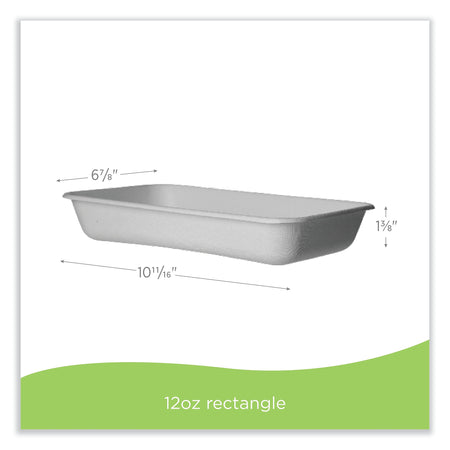 Eco-Products WorldView Renewable Sugarcane Containers, 10 x 4 x 7, White, 150/Carton