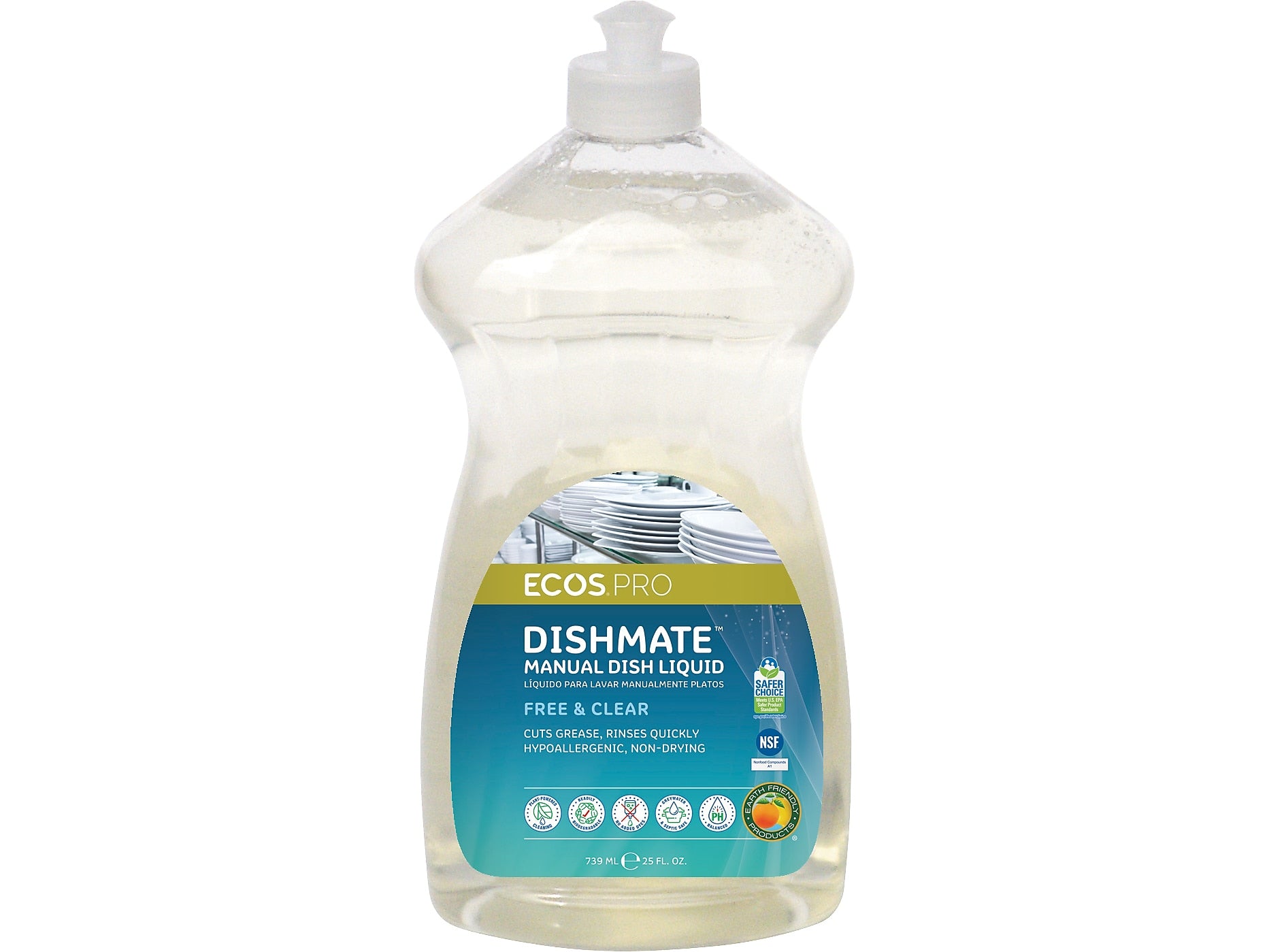 ECOS PRO Dishmate Liquid Dish Soap, 25 oz.