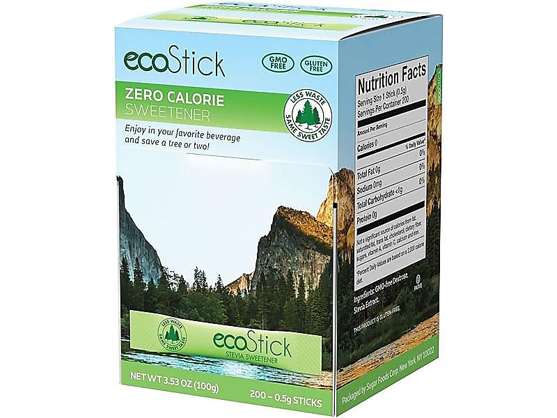 ecoStick Stevia Sweetener, 200/Box