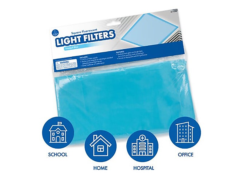 Educational Insights Mini Light Filters, Tranquil Blue, 2' x 2', 4/Set