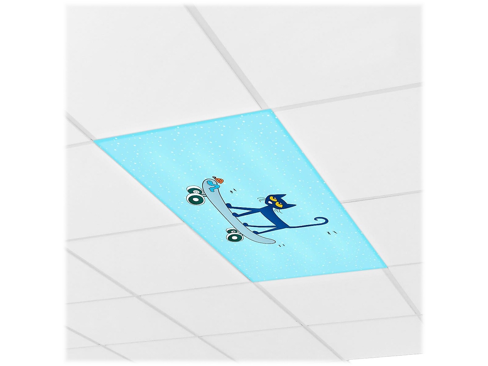 Educational Insights Pete the Cat Light Filter for Ceiling Lighting, Blue, 3/Pack