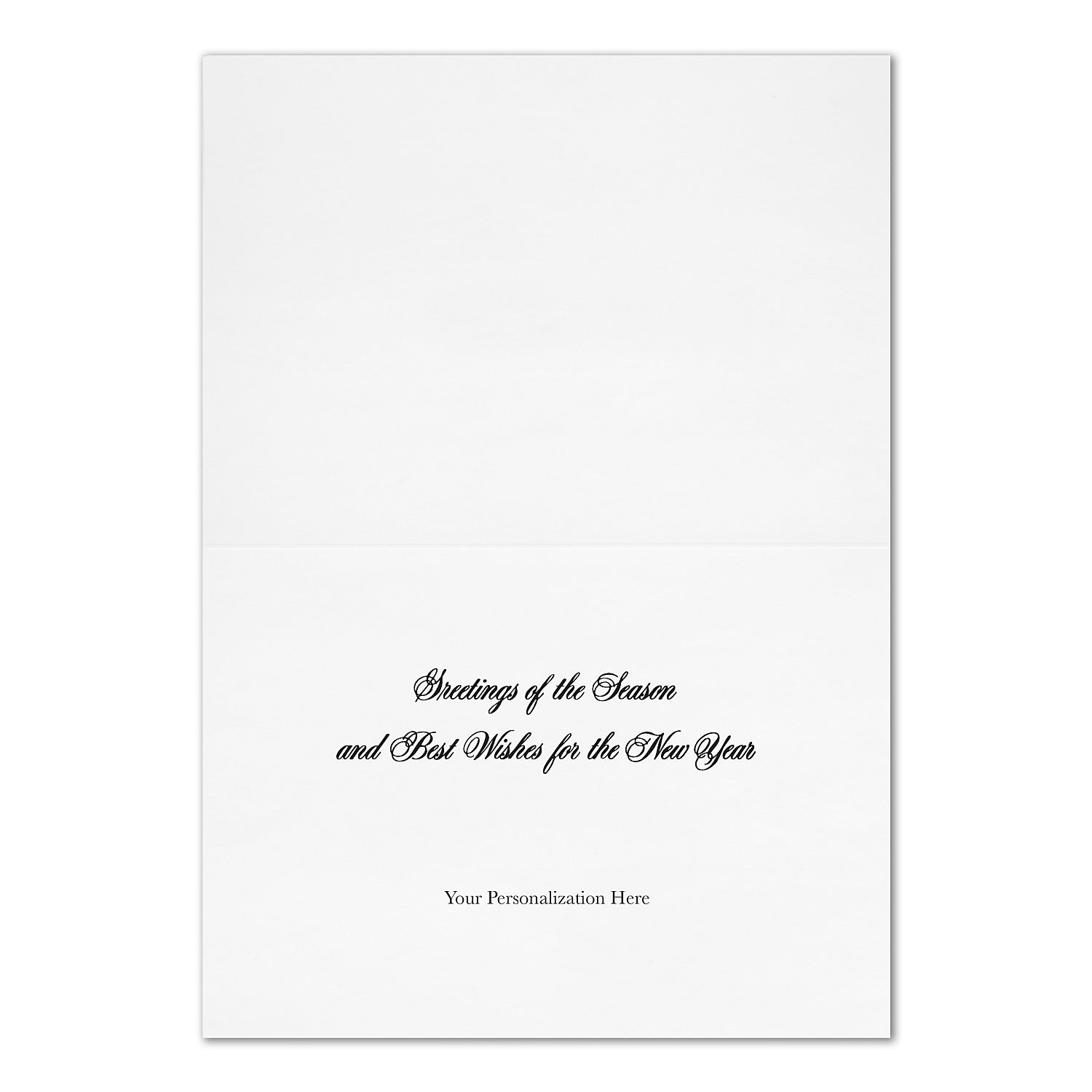 "Elegant Image" Holiday Card w/ Fastick Silver Lined White Envelope, 400/BX