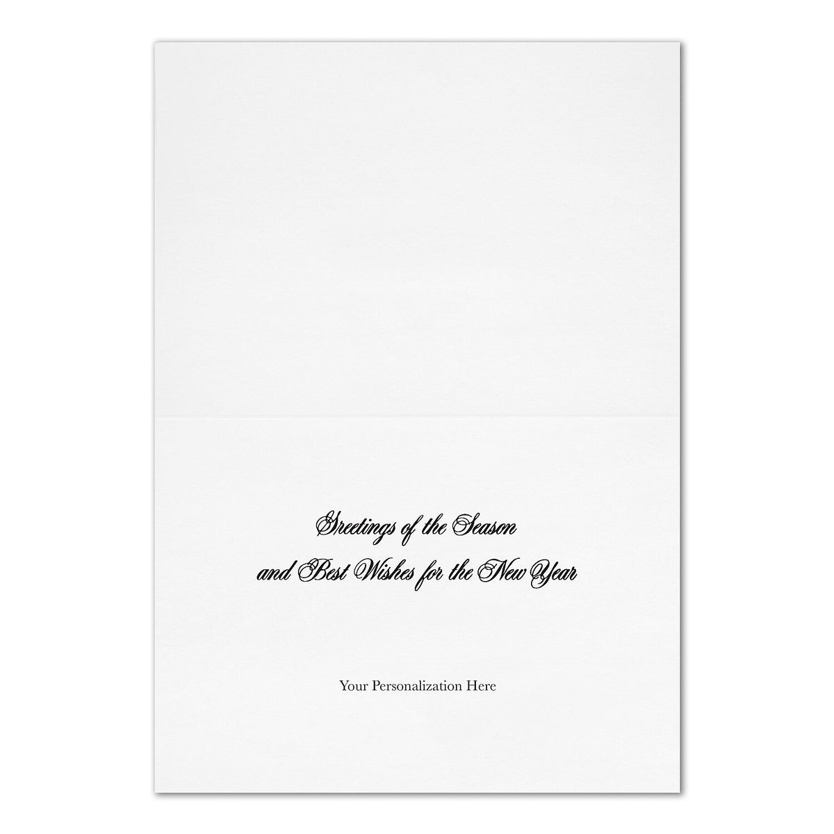 "Elegant Image" Holiday Card w/ Fastick Silver Lined White Envelope, 50/BX