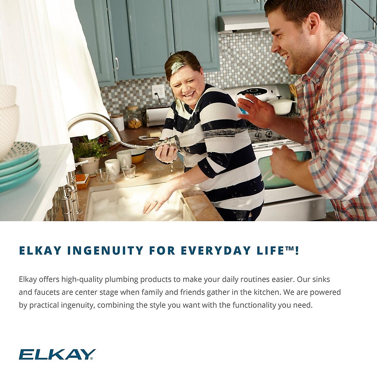 Elkay Celebrity Stainless Steel 25" x 21-1/4" x 5-3/8", Single Bowl Top Mount Sink