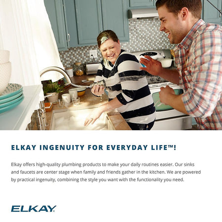 Elkay Celebrity Stainless Steel 25" x 21-1/4" x 5-3/8", Single Bowl Top Mount Sink