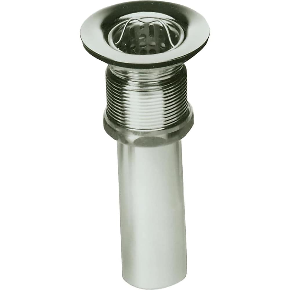 Elkay Nickel plated brass body with stainless steel strainer basket and tailpiece Kitchen Sink Drain LK36
