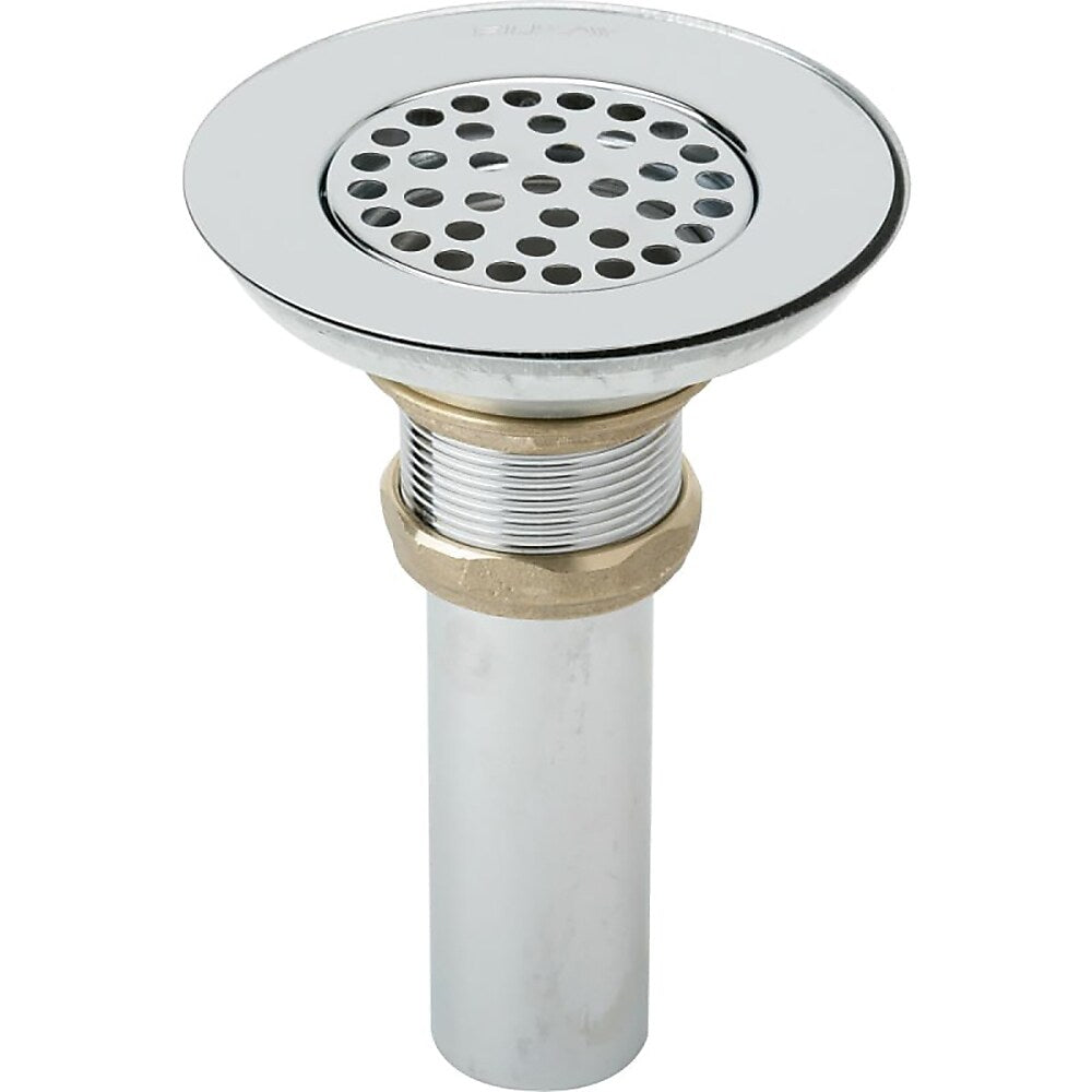 Elkay Nickel Plated Brass Kitchen Sink Drain, Chrome