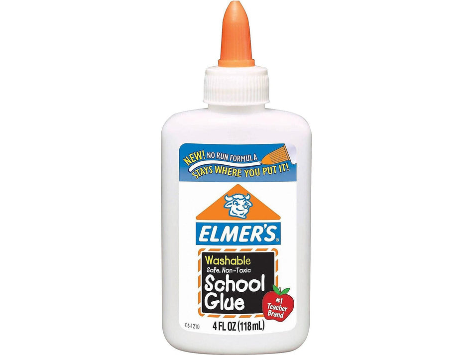 Elmer's School Washable School Glue, 4 oz., White