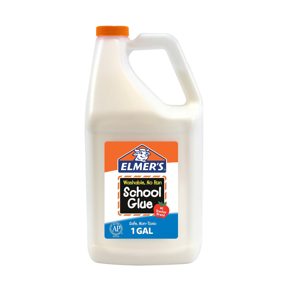 Elmer's School WashableRemovable School Glue, 128 oz., White