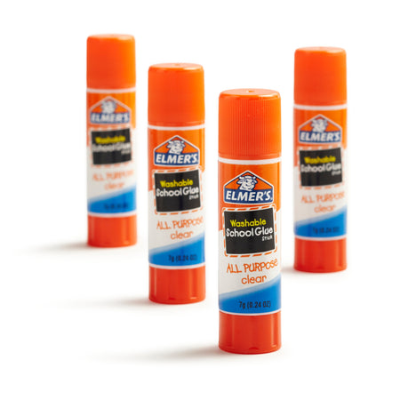 Elmer's Washable Glue Sticks, 0.24 oz., 4/Pack