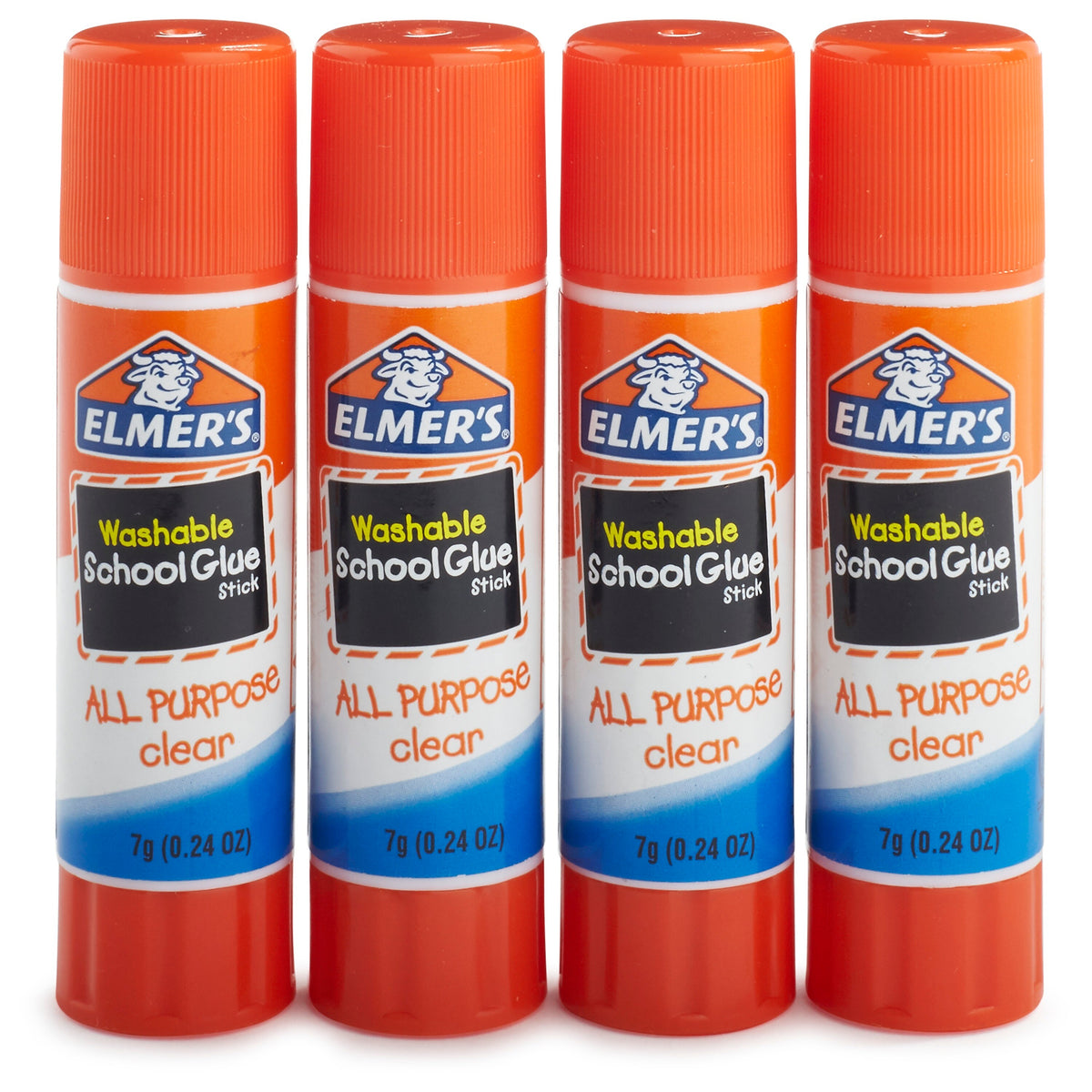 Elmer's Washable Glue Sticks, 0.24 oz., 4/Pack