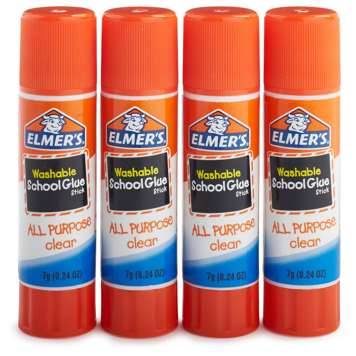 Elmer's Washable Glue Sticks, 0.24 oz., 4/Pack